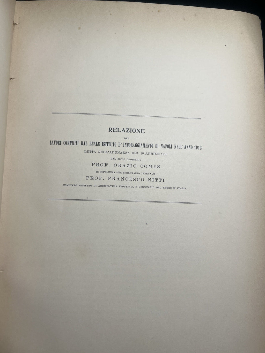 Livre Atti Institut Encouragement Naples Indispensable 6 Volume Lxiv Orig 1918