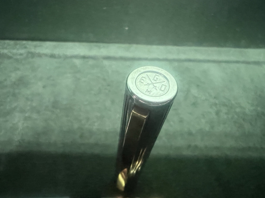 Grand-Mère Stylo-Plume Stylo à Plume Ego Chrome Profils Laminés Or Cartouche M