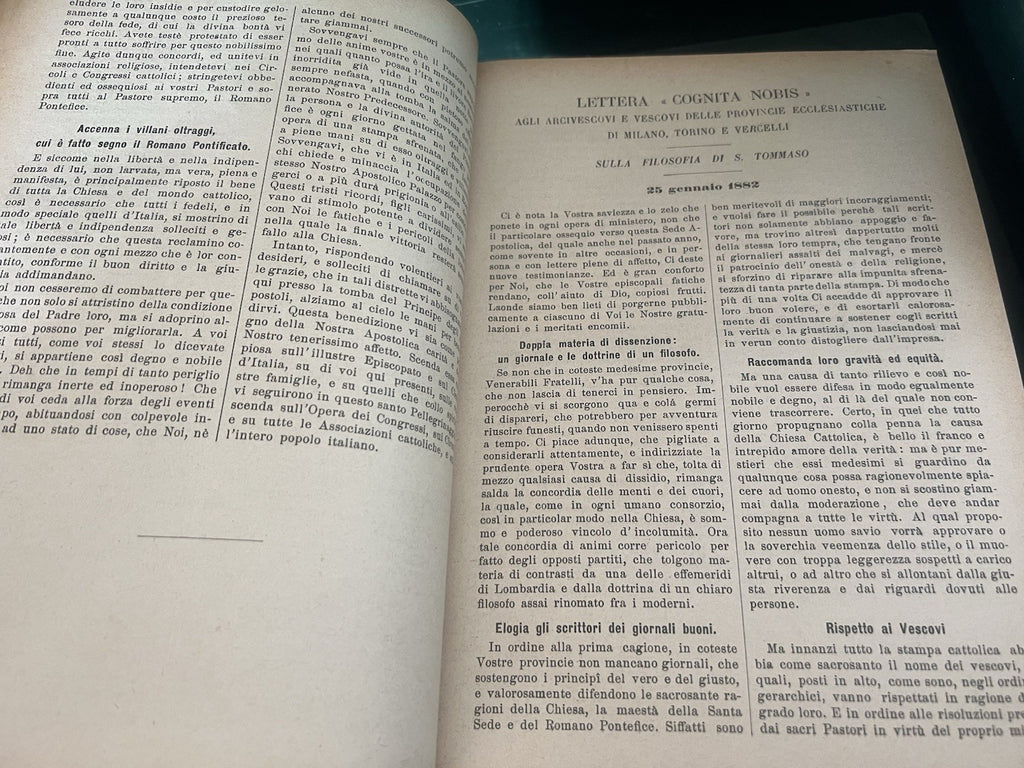 Livre Actes de Lion XIII 13 Artikel 1 Approbation Ecclesiastica Antique 1903 