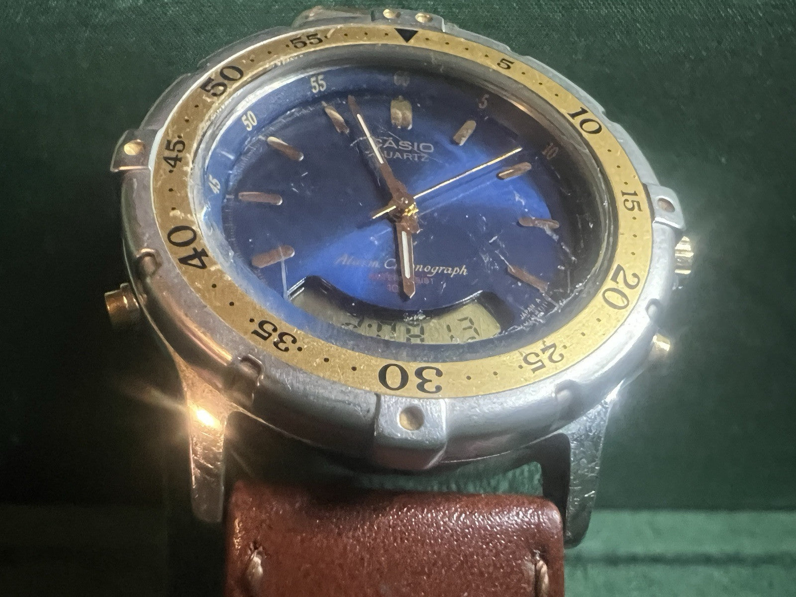 Casio Montre Hommes Cadran Numérique Analogique Fonctionne Quartz
