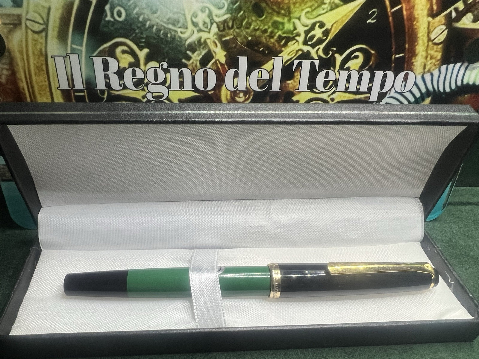 Reform Stylo-Plume Stylo à Plume Vert Noire À Piston M Écrit Vintage