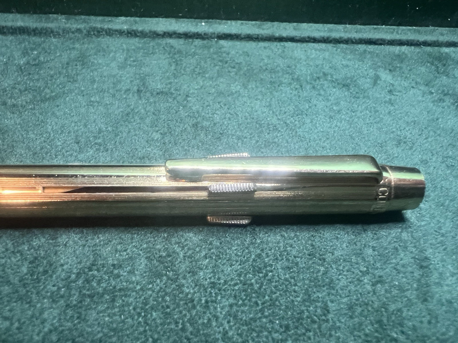 🔴 COLUMBUS penna sfera PLACCATA ORO 4 colori multicolore BLU-NERO-VERDE-ROSSO