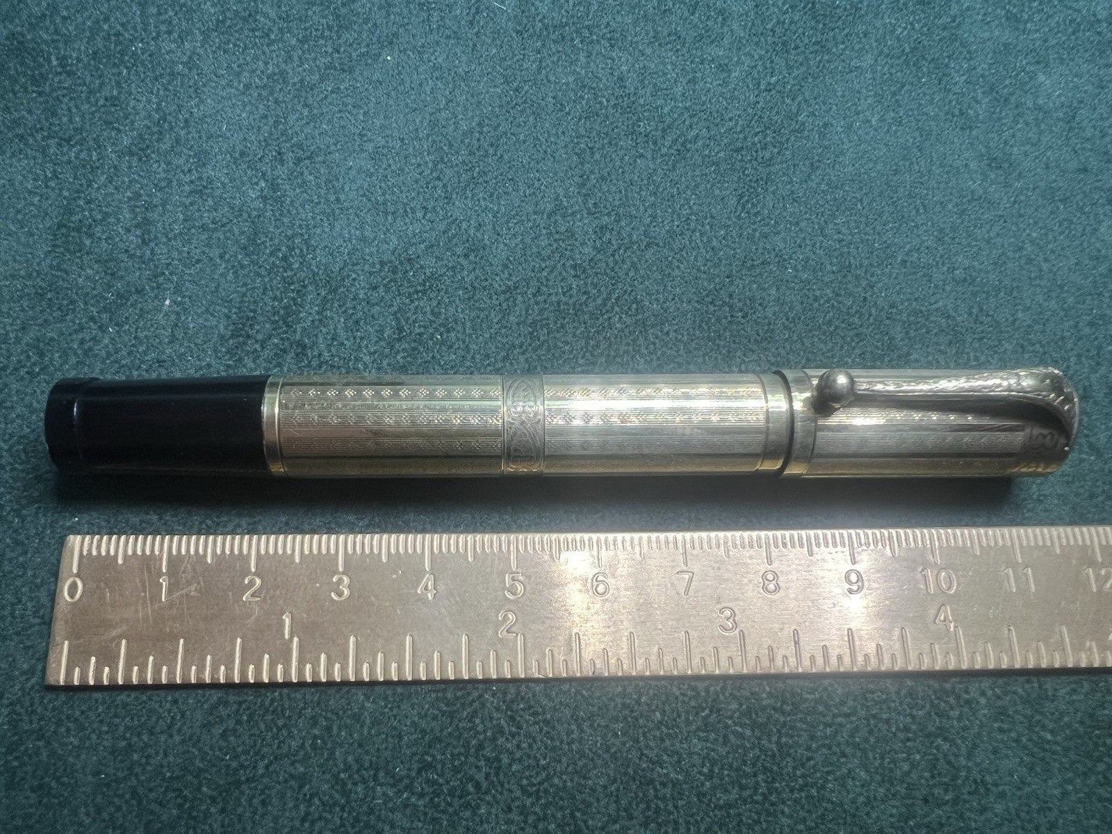 🔴 AURORA penna stilografica retrattile RA3 clip BASSORILIEVO funziona vintage
