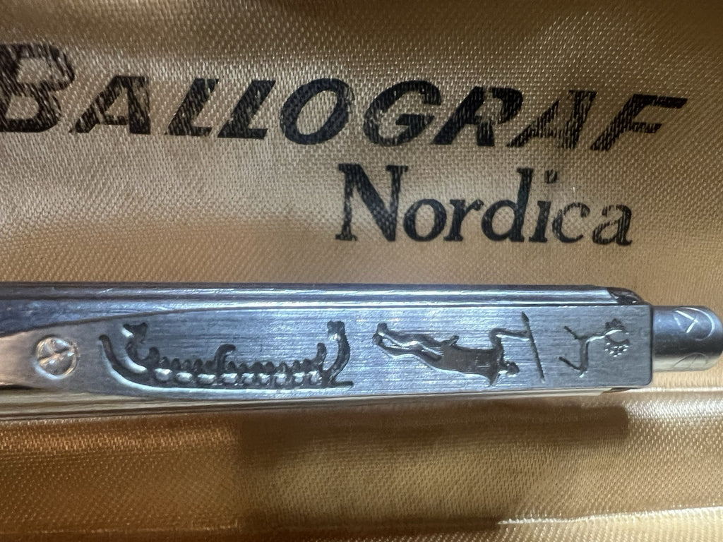 🔴 BALLOGRAF penna sfera NORDICA cromata Edizione Limitata scrive