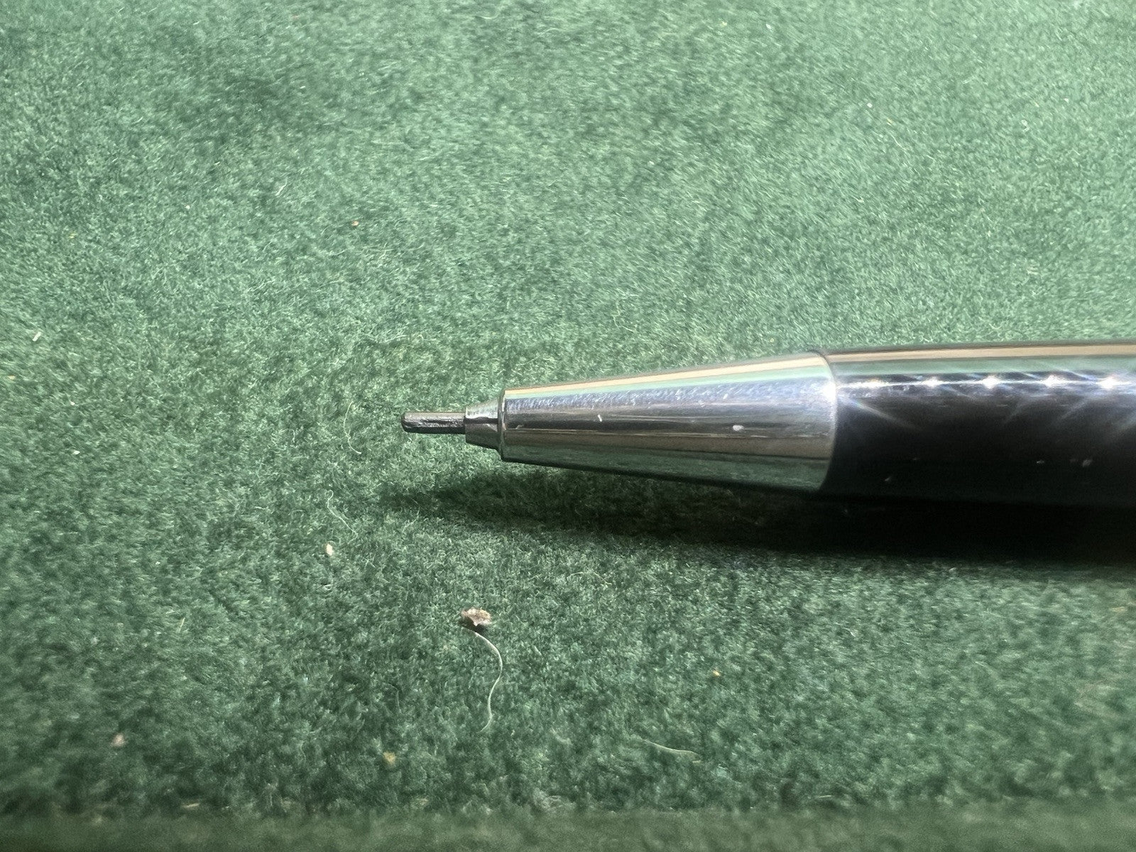 🔴 AURORA Druckbleistift, funktionsfähig, Vintage-Chromkappe 