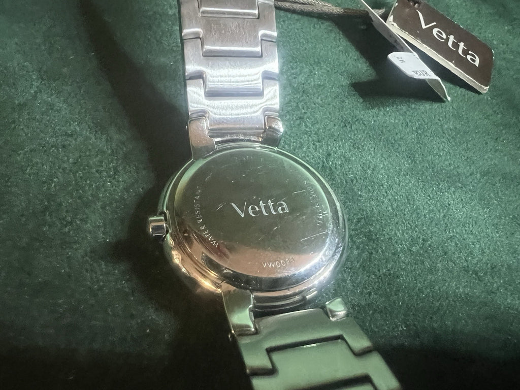VETTA Horloge Femme Indices Diamants VW0088 Quartz Neuf Avec Étiquettes 