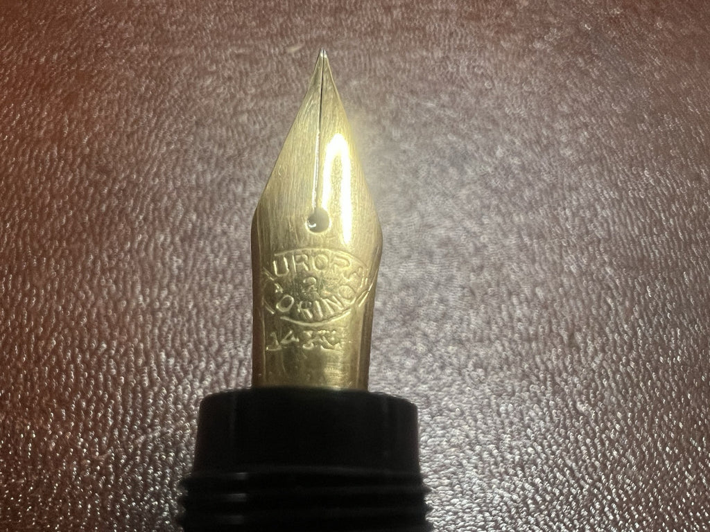 🔴 AURORA penna stilografica retrattile RA3 clip BASSORILIEVO funziona vintage