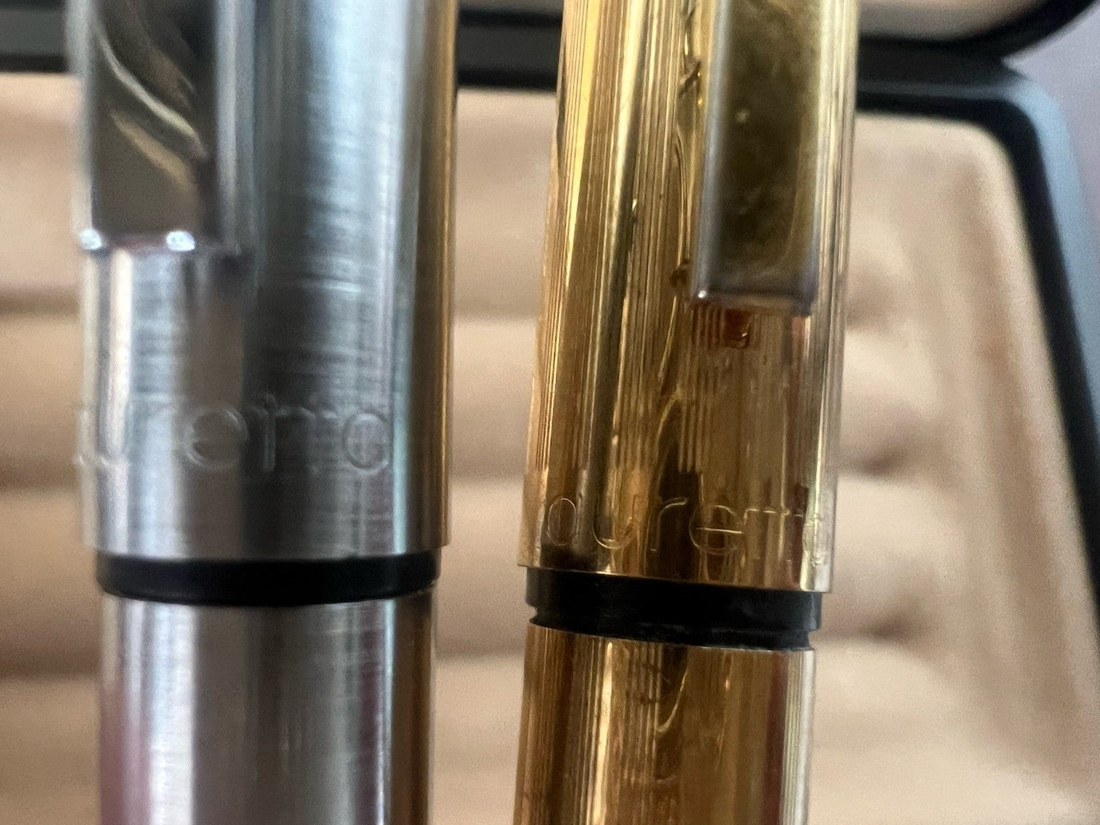 Auretta Penne Sphère par Aurora Chrome Et Or Scrivano Vintage 1970 B 