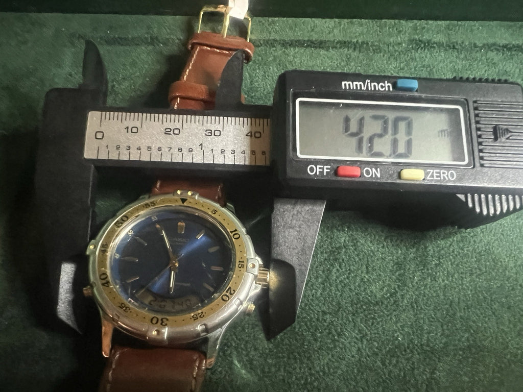 Casio Montre Hommes Cadran Numérique Analogique Fonctionne Quartz