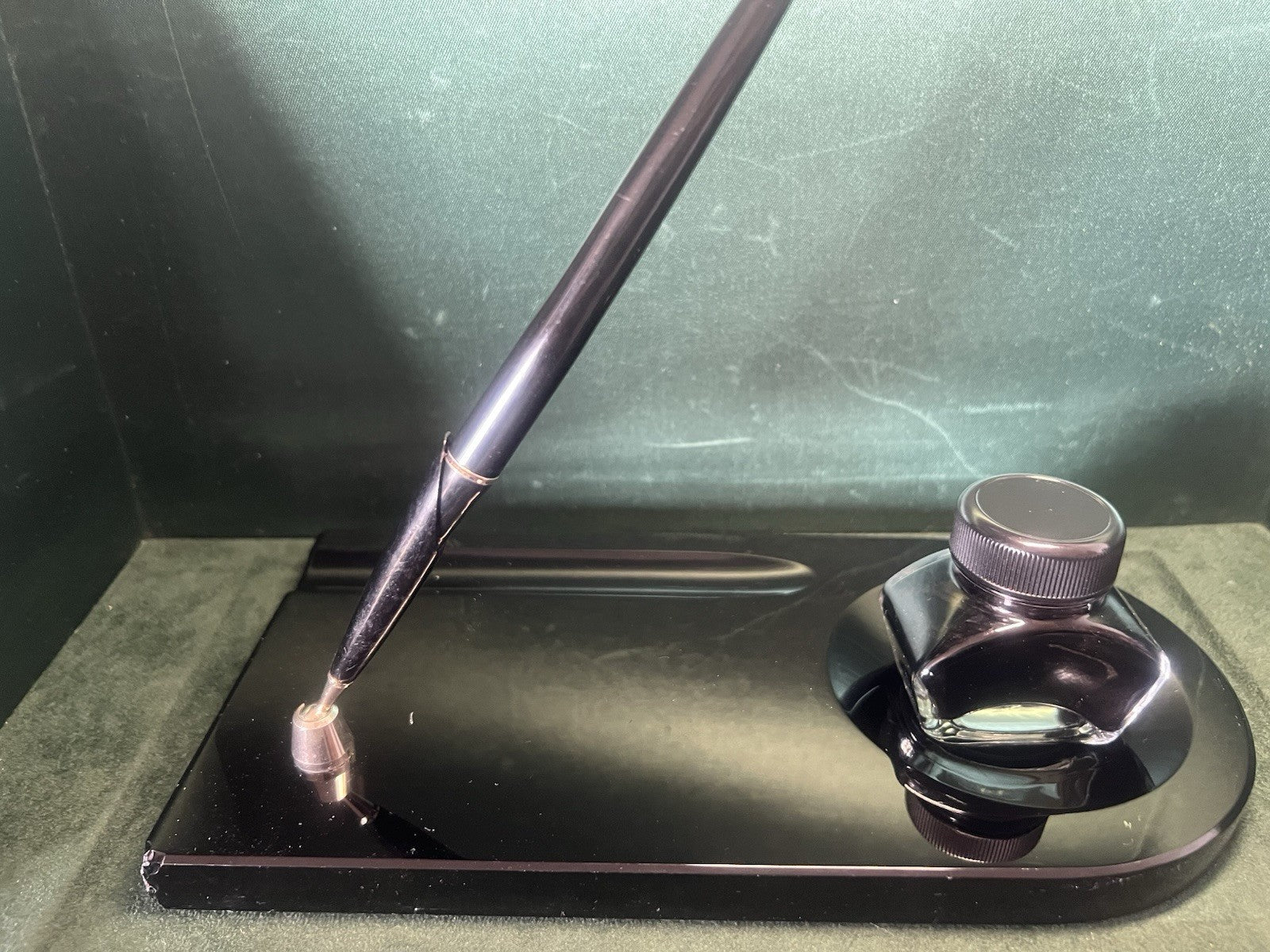 PARKER Füllfederhalter Goldmarmor Vintage Schreibtisch 