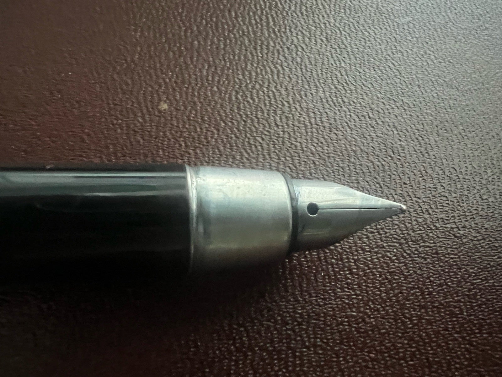 Parker Stylo-Plume Stylo à Plume 25 Chrome Clip Noire Écrit Vintage 1970 