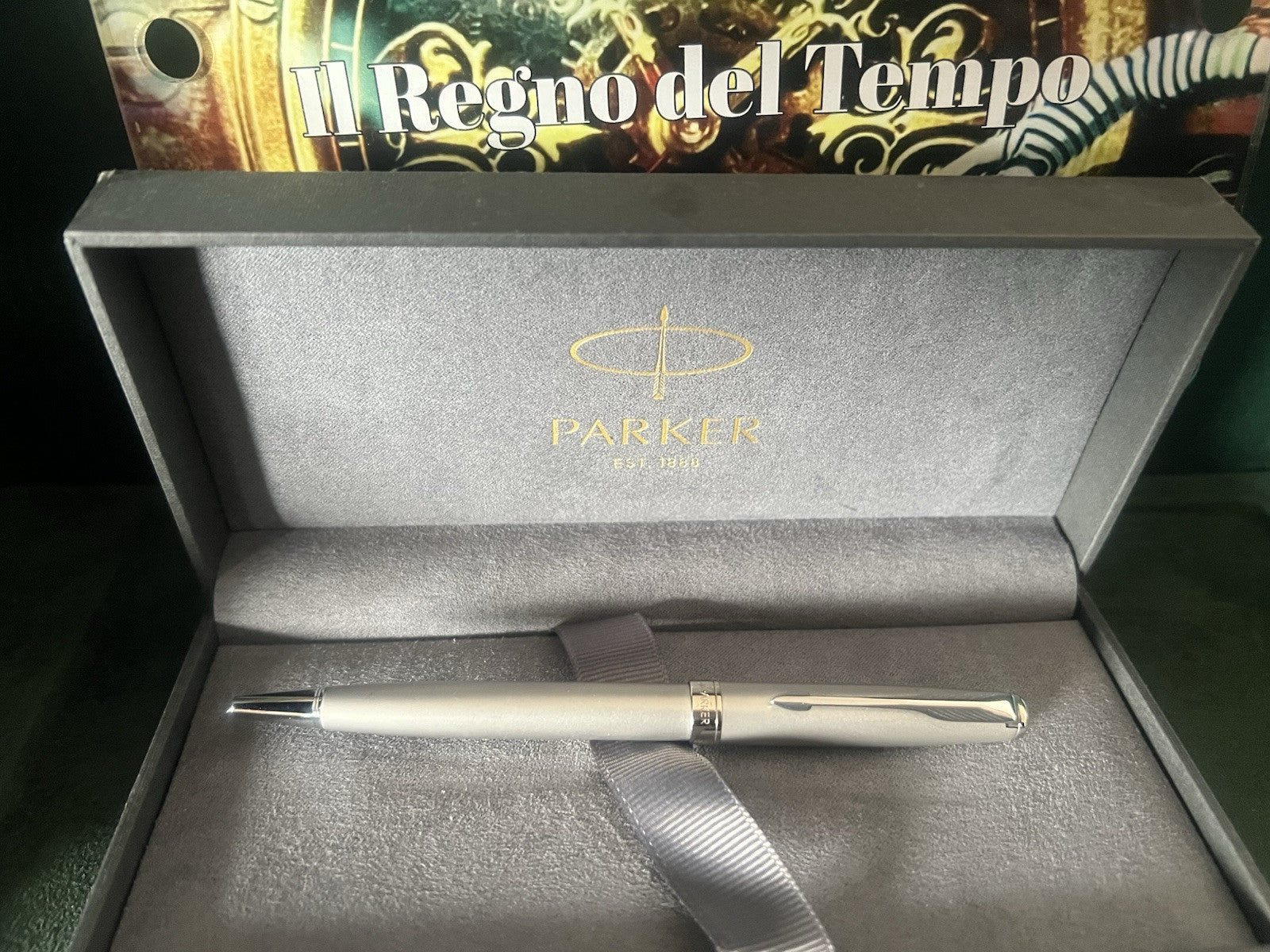 🔴 PARKER penna sfera Sonnet France I1 lacca satinata con profili lucidi