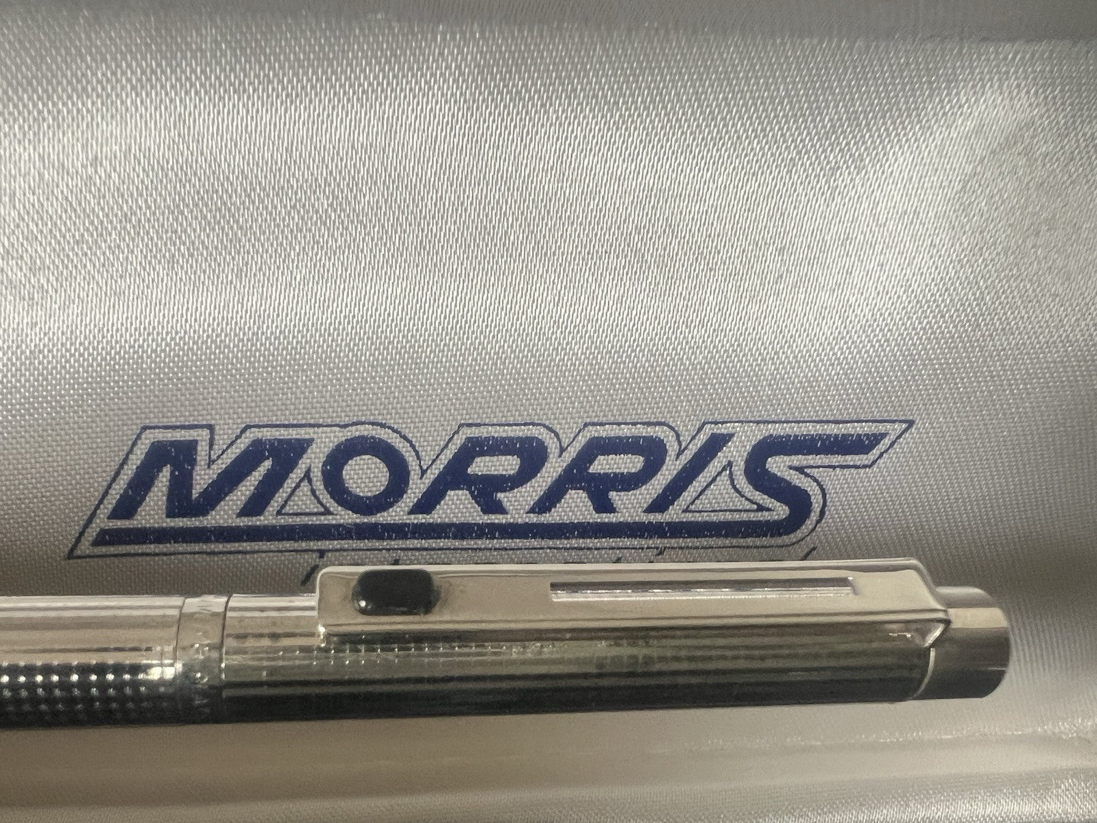 🔴 MORRIS Kugelschreiber, 999 versilbert, mit Vintage-Etui 