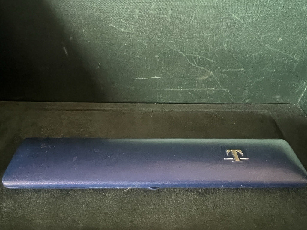 🔴 TISSOT box scatola orologio astuccio custodia cofanetto blu vintage