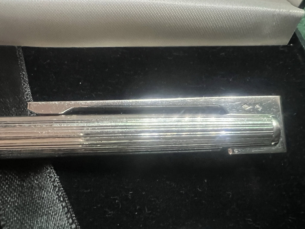 Waterman Stylo-Plume Sphère Drop Argent 925 Plaqué Platine Écrit Rare Vintage 