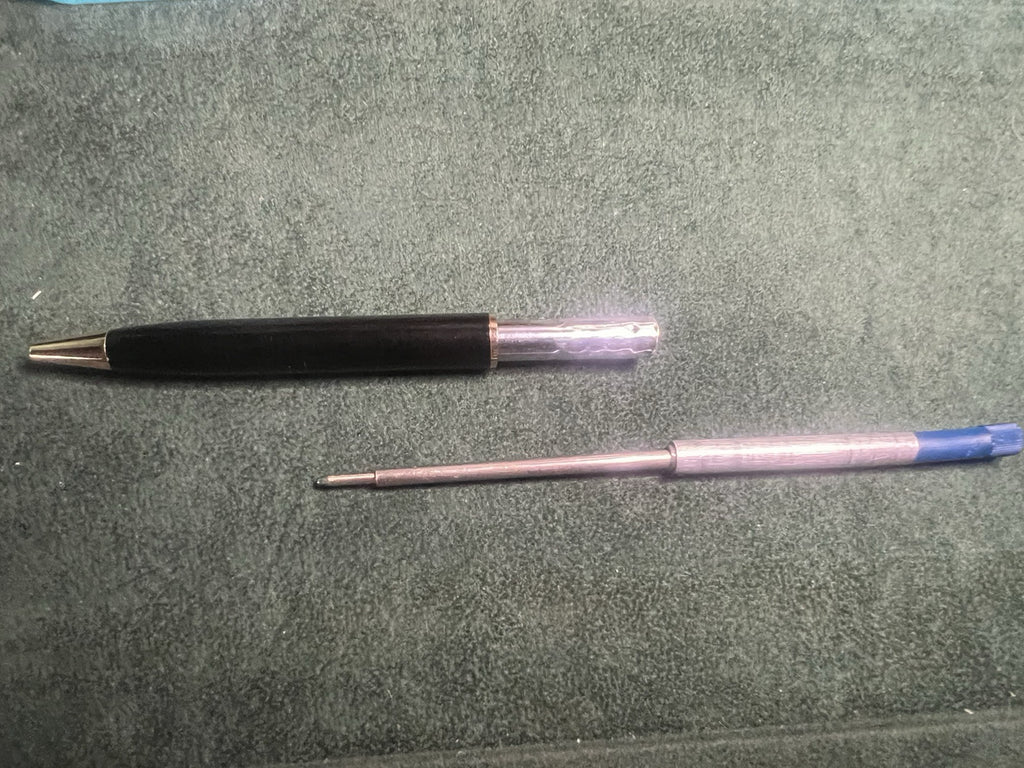 🔴 JHON STERLING Kugelschreiber, schwarzer Lack, goldene Profile, Kolibri-Garantiebox 