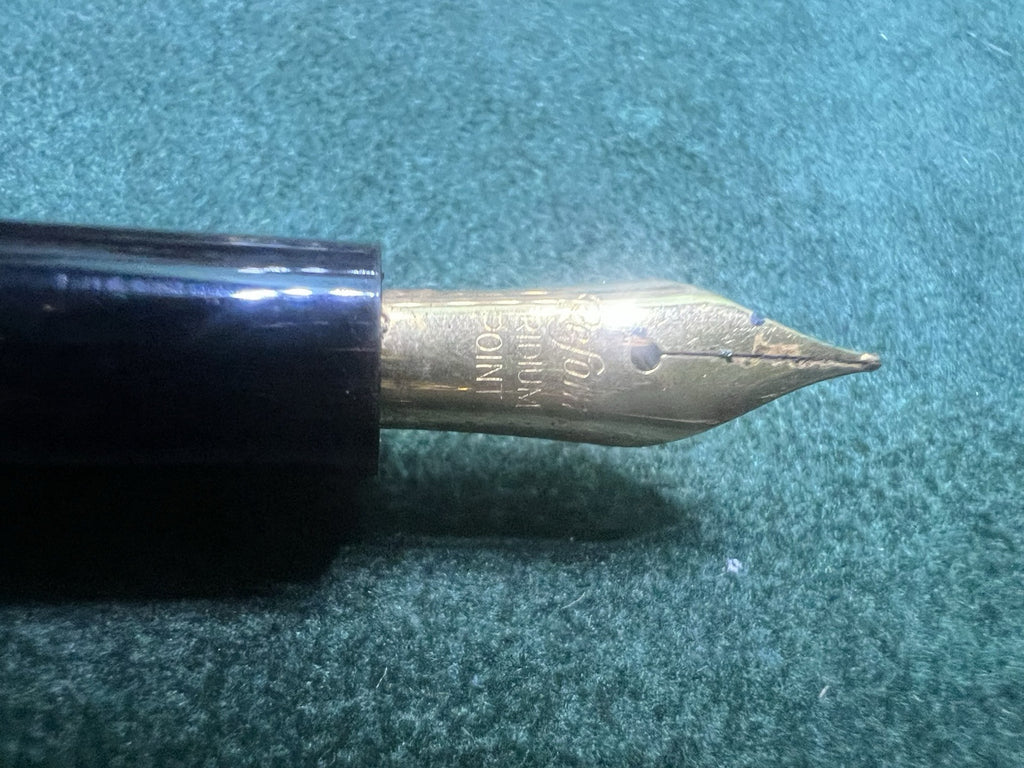Reform Pen Füllfederhalter Grün Schwarz A Kolbenfeder (M) Markierung Vintage 