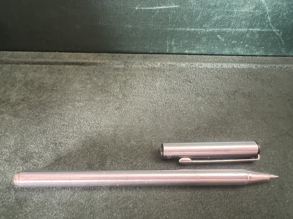 🔴 OMAS penna sfera cromata refill roller scrive vintage