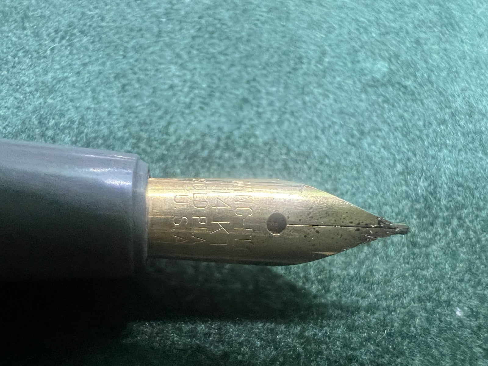 Elmo Stylo-Plume Stylo à Plume By Montegrappa Gris A Levier Écrit Vintage