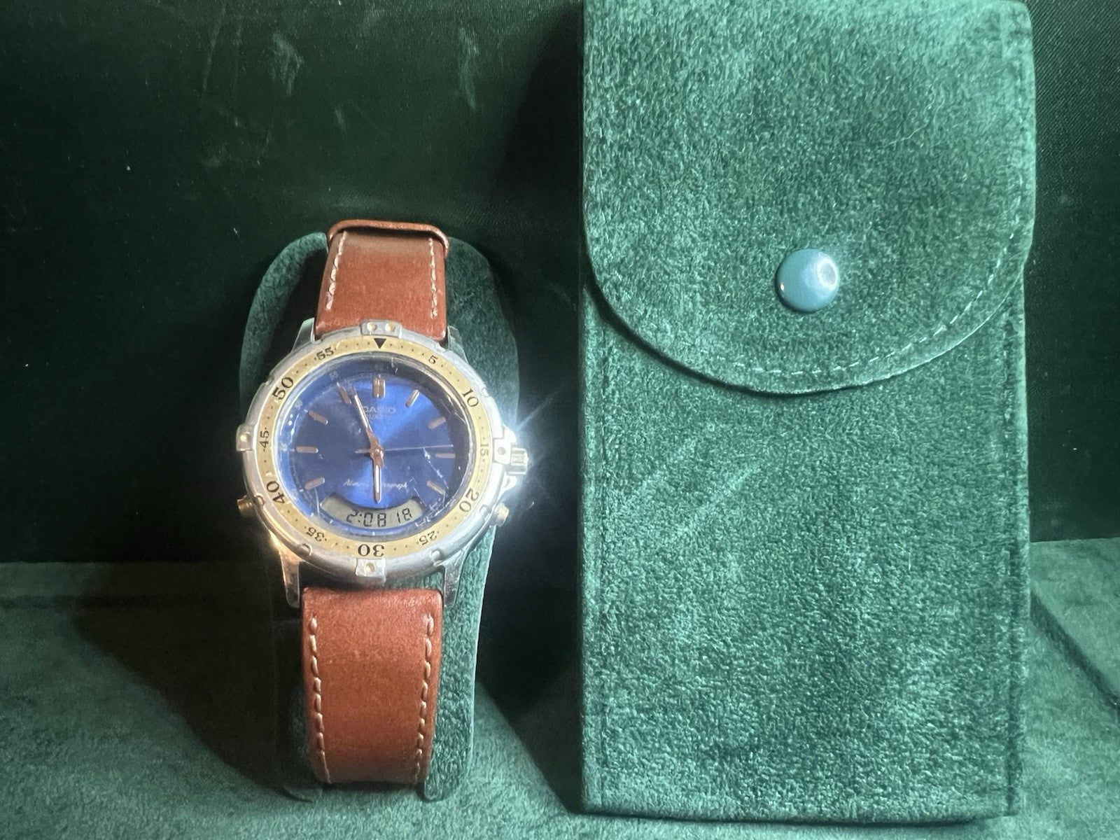 Casio Montre Hommes Cadran Numérique Analogique Fonctionne Quartz