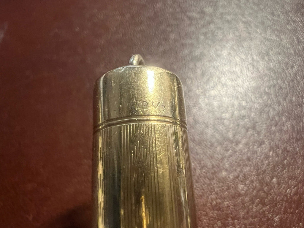 Red Lever Fountain Pen Gold Nib Patent Pat Jan 25.04 Vintage 1920