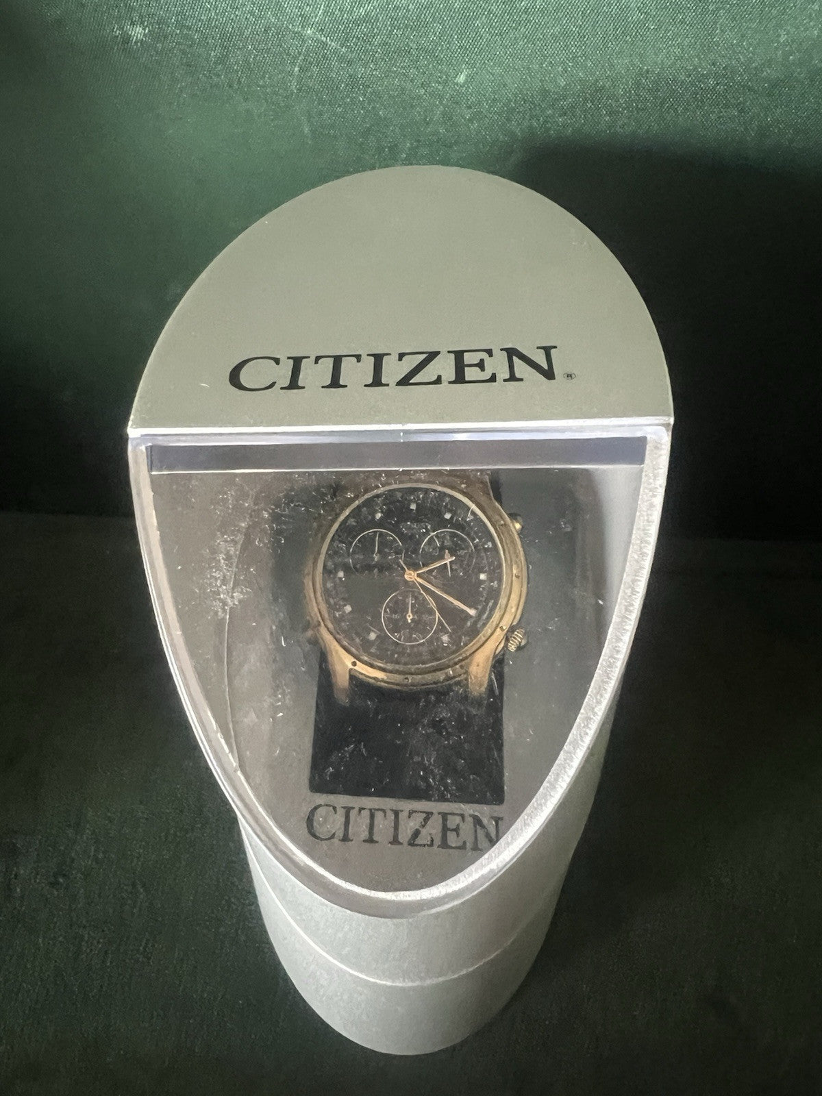 🔴 CITIZEN cronografo orologio uomo 3560-Y59308 laminato nero quarzo