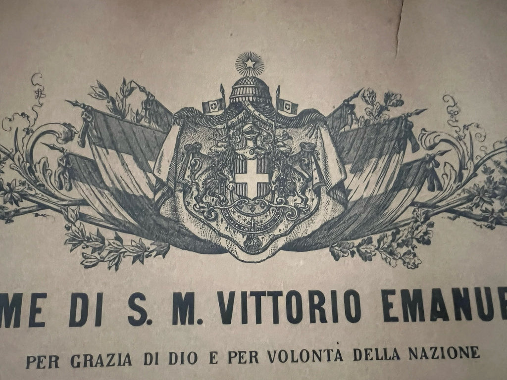 Regno Italie Diplôme Universitaire Ingénierie Vittorio Emanuele III 1924