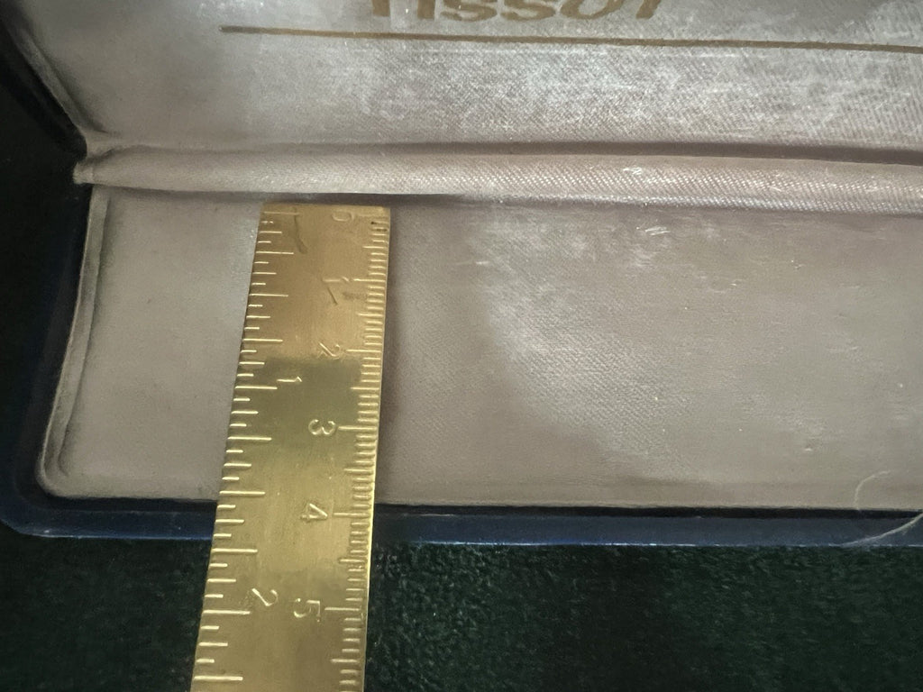 🔴 TISSOT box scatola orologio astuccio custodia cofanetto blu vintage