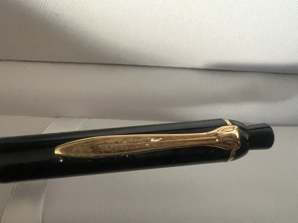 🔴 PELIKAN penna sfera K150 nera meccanismo a pulsante scrive vintage