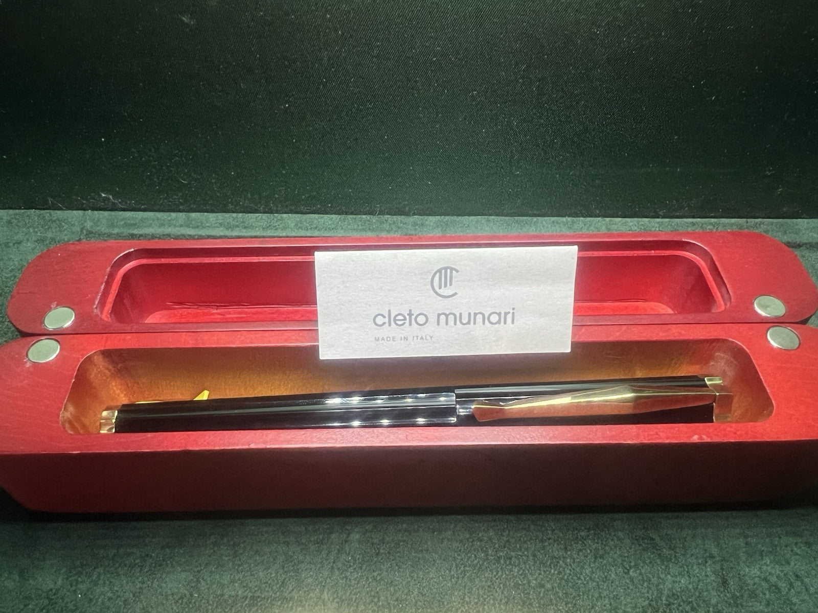 🔴 CLETO MUNARI Colonna Alessandro Mendini 2002 Füllfederhalter mit Goldfeder 