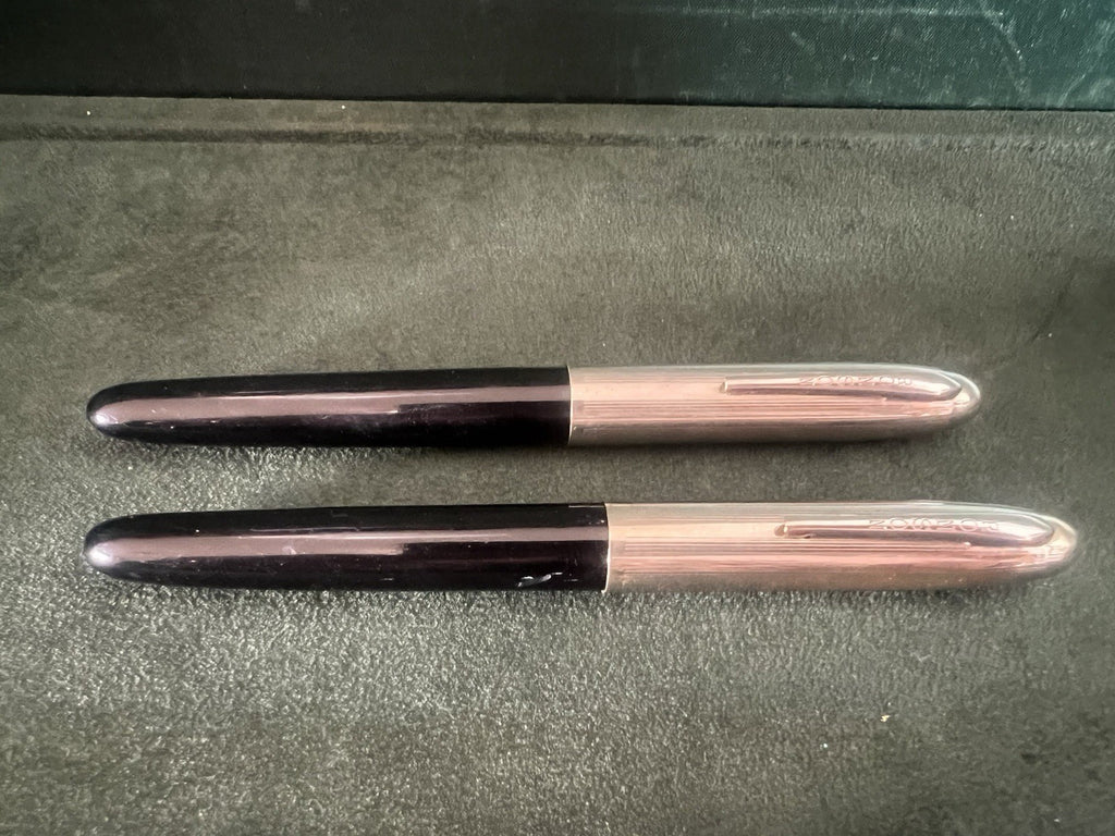 Ronson Stylo-Plume Stylo à Plume Sac À Pression Sphère Capuchons Or Vintage 50