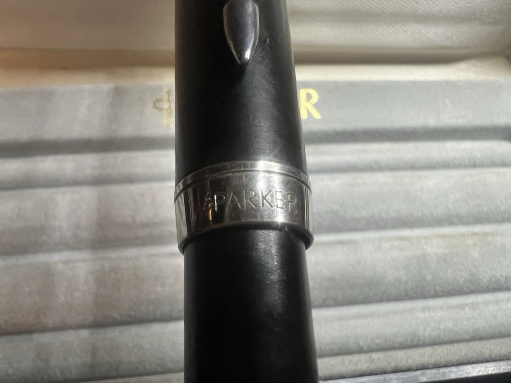 🔴 PARKER penna stilografica Sonnet I III Francia lacca nera e cromata pennino M