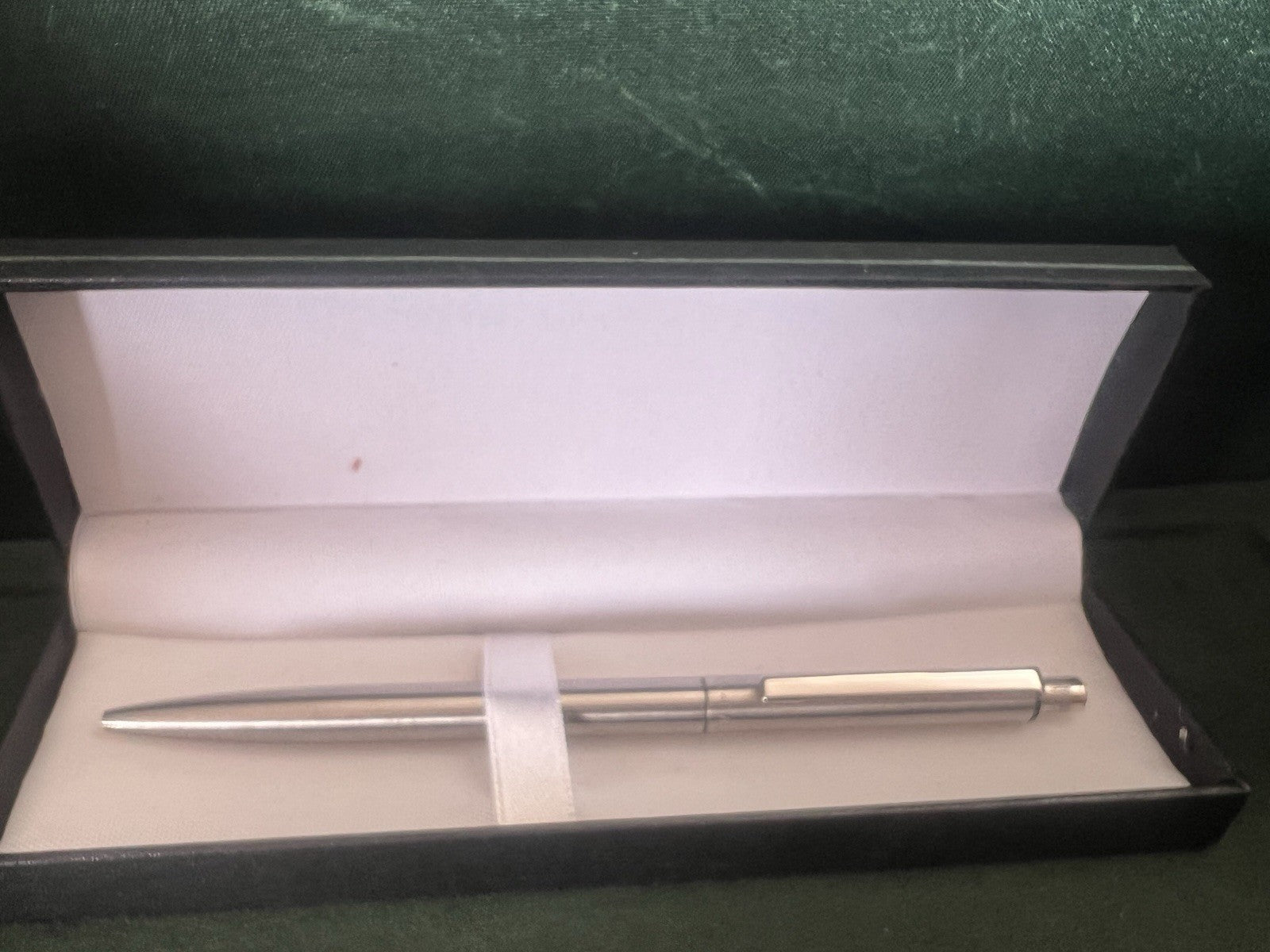 🔴 OMAS penna sfera cromata pulsante a scatto scrive vintage