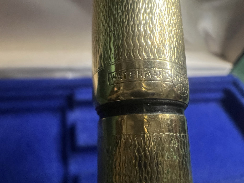DE WATERMAN Stylo-Plume Stylo à Plume Rétractable Or Fonctionne Vintage F