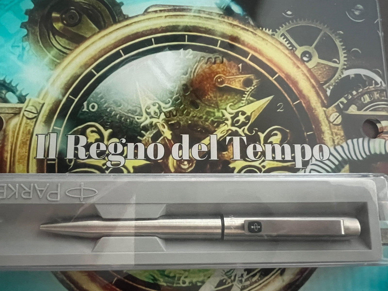 🔴 PARKER Kugelschreiber 25 CHROM SCHWARZ mit Siegelclip, schreibt Vintage 1970 