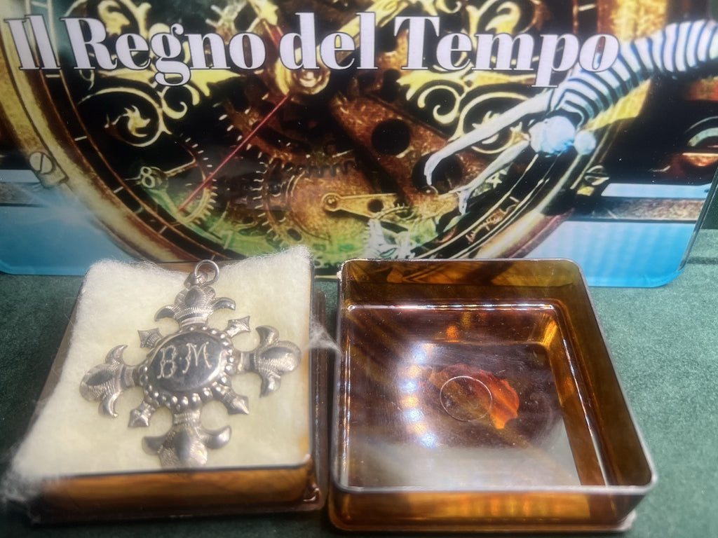 🔴 Croce ORDINE CAVALIERE BM Malta medaglia metallo smerlato vintage