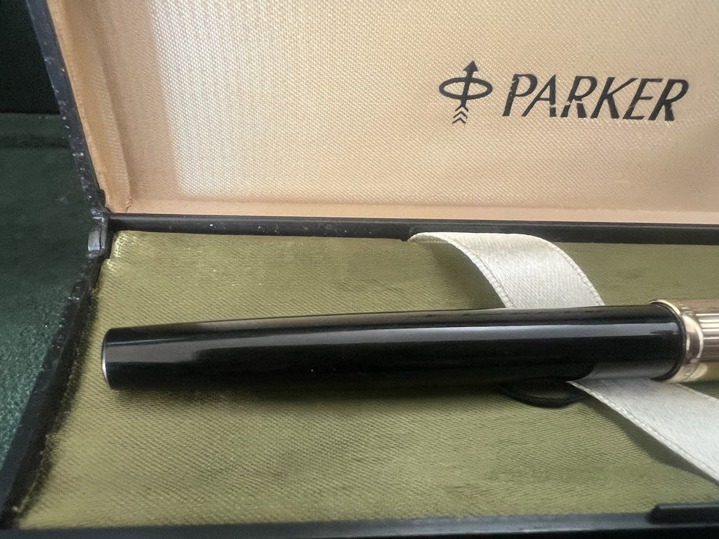 Parker Stylo-Plume Stylo à Plume Insignia Iip F A Cartouche Écrit Vintage