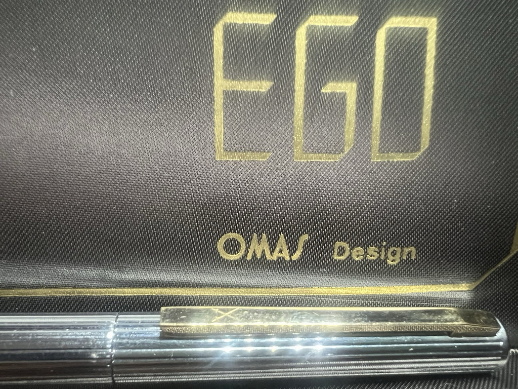 Grand-Mère Stylo-Plume Stylo à Plume Ego Chrome Profils Laminés Or Cartouche M