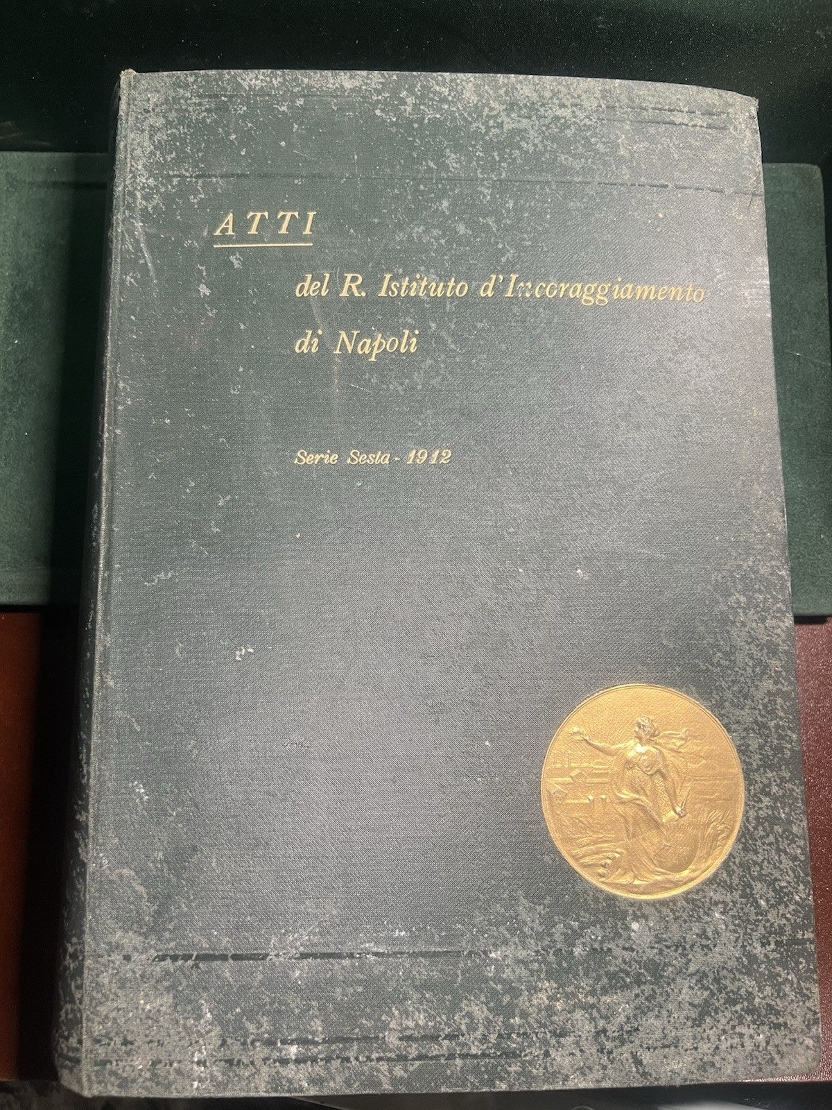 🔴 Libro ATTI ISTITUTO INCORAGGIAMENTO NAPOLI seri 6 volume LXIV originale 1918