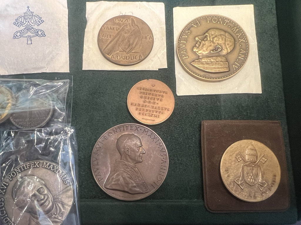 🔴 VATICANO medaglie papali PIO XII PAOLO VI GIOVANNI XXIII LOTTO 1960/80