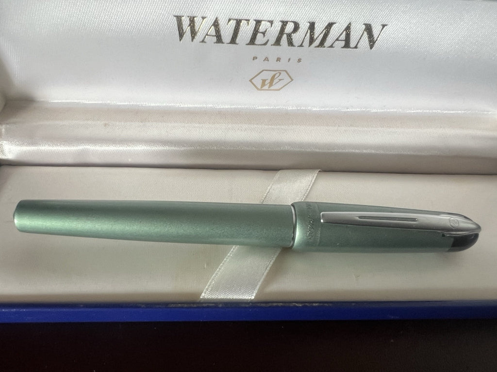 Waterman Stylo-Plume Stylo à Plume Phileas Vert F A Cartouche Avec Trousse