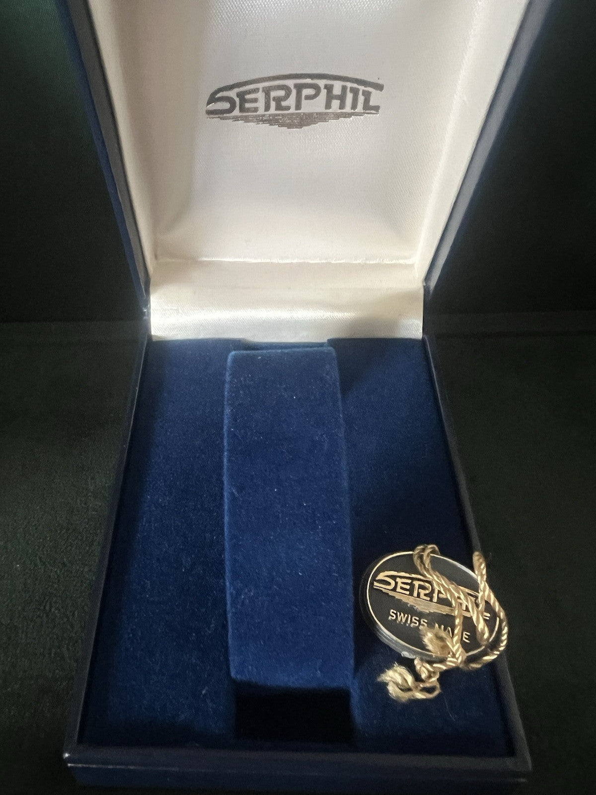 🔴 SERPHIL box scatola orologio cofanetto custodia fermo tag completo vintage