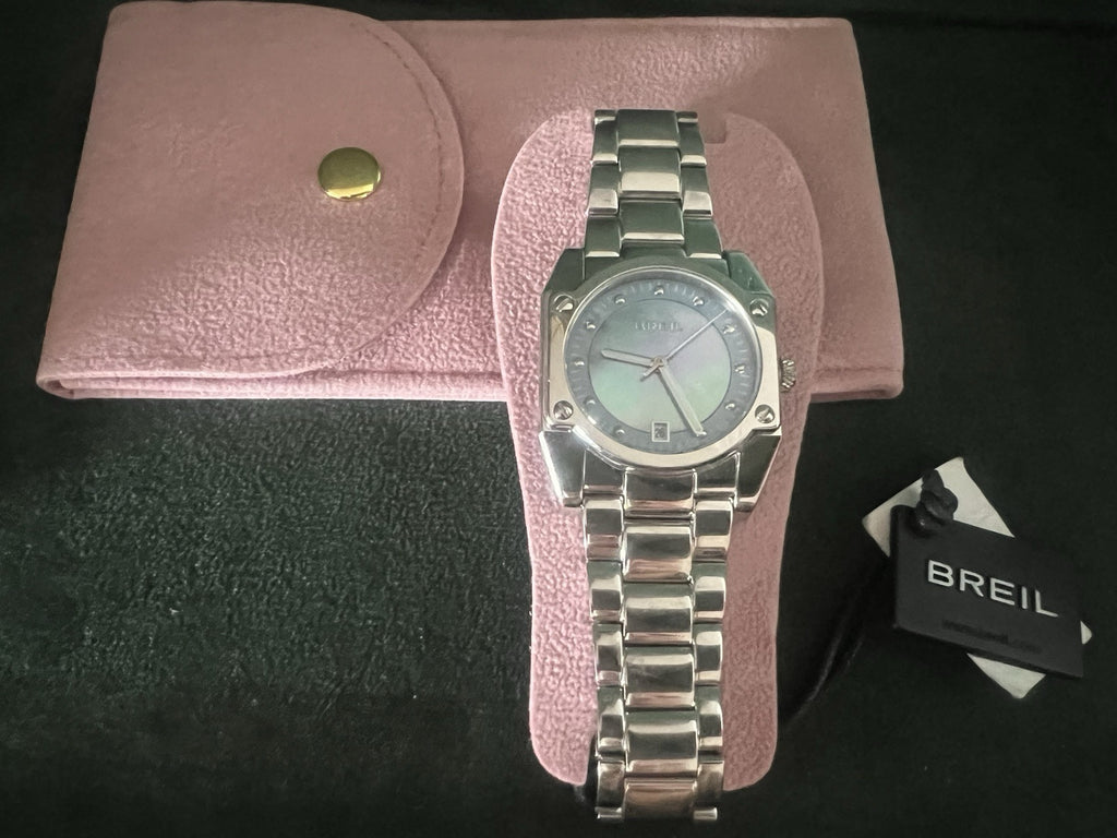 Breil Horloge Femme TW1132 Cadran Bleu Effet Nacre Étiquettes
