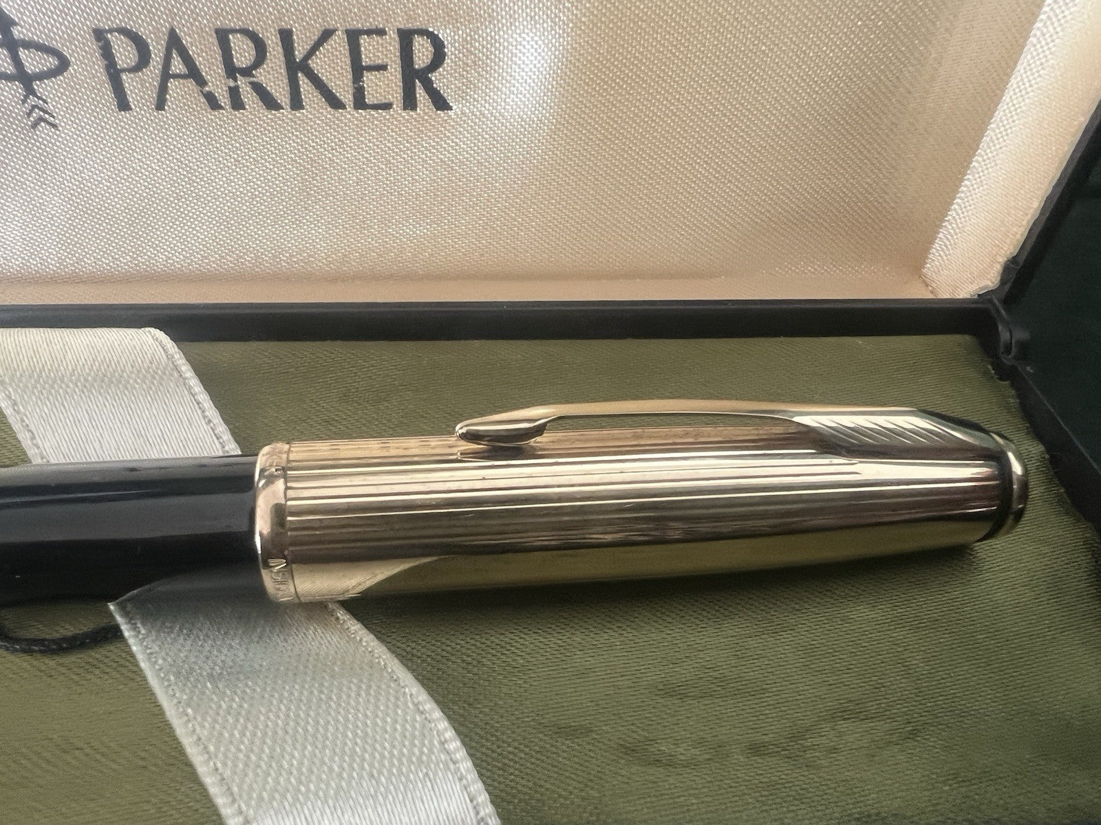 🔴 PARKER penna stilografica Insignia IIP pennino F a cartuccia scrive vintage