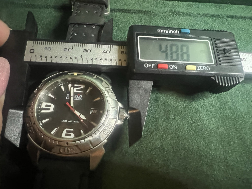 🔴 SECTOR orologio uomo DIVER 265115035 acciaio oversize quadrante nero