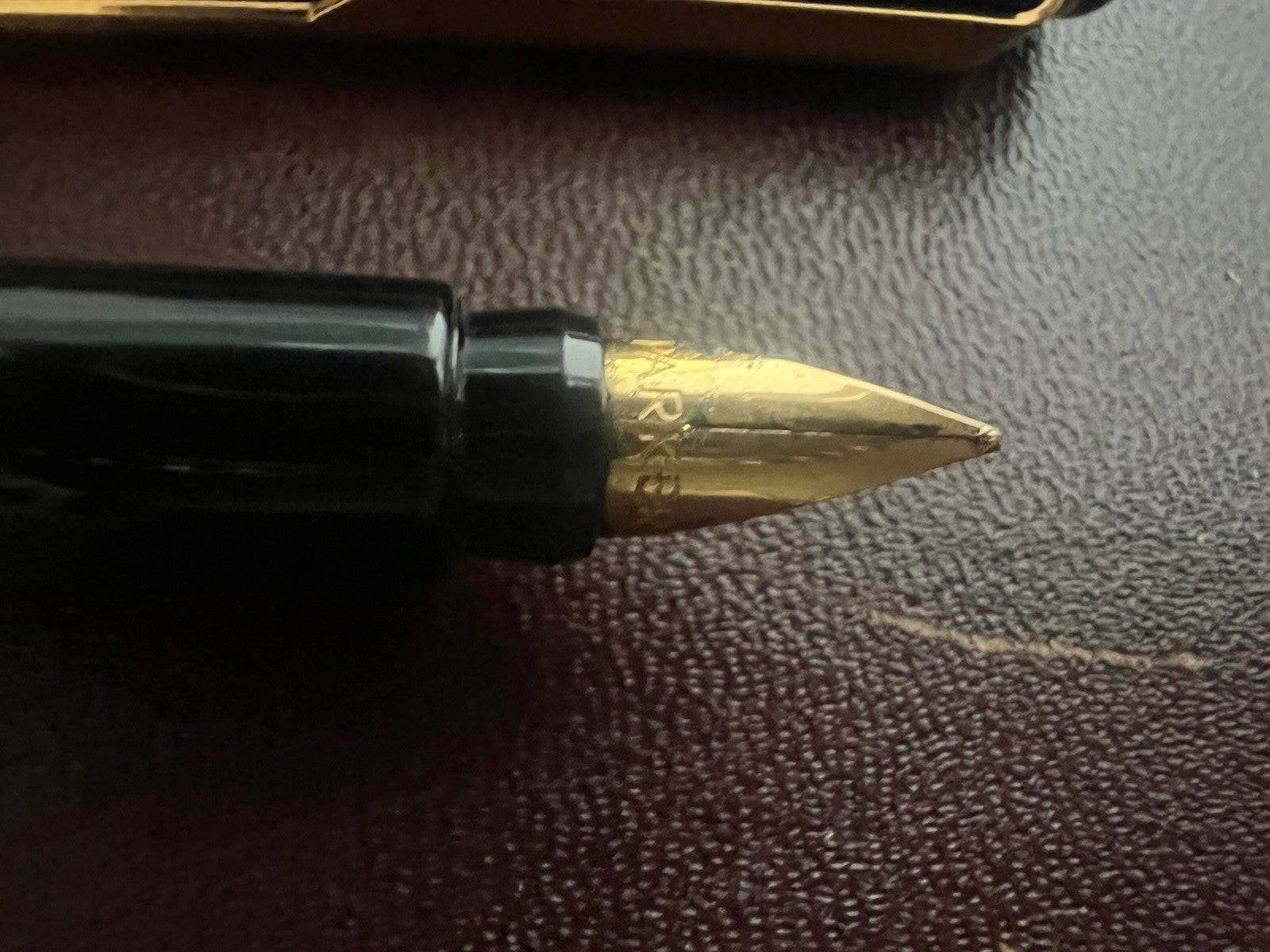 🔴 PARKER penna stilografica Rialto lacca verde inglese a cartuccia scrive