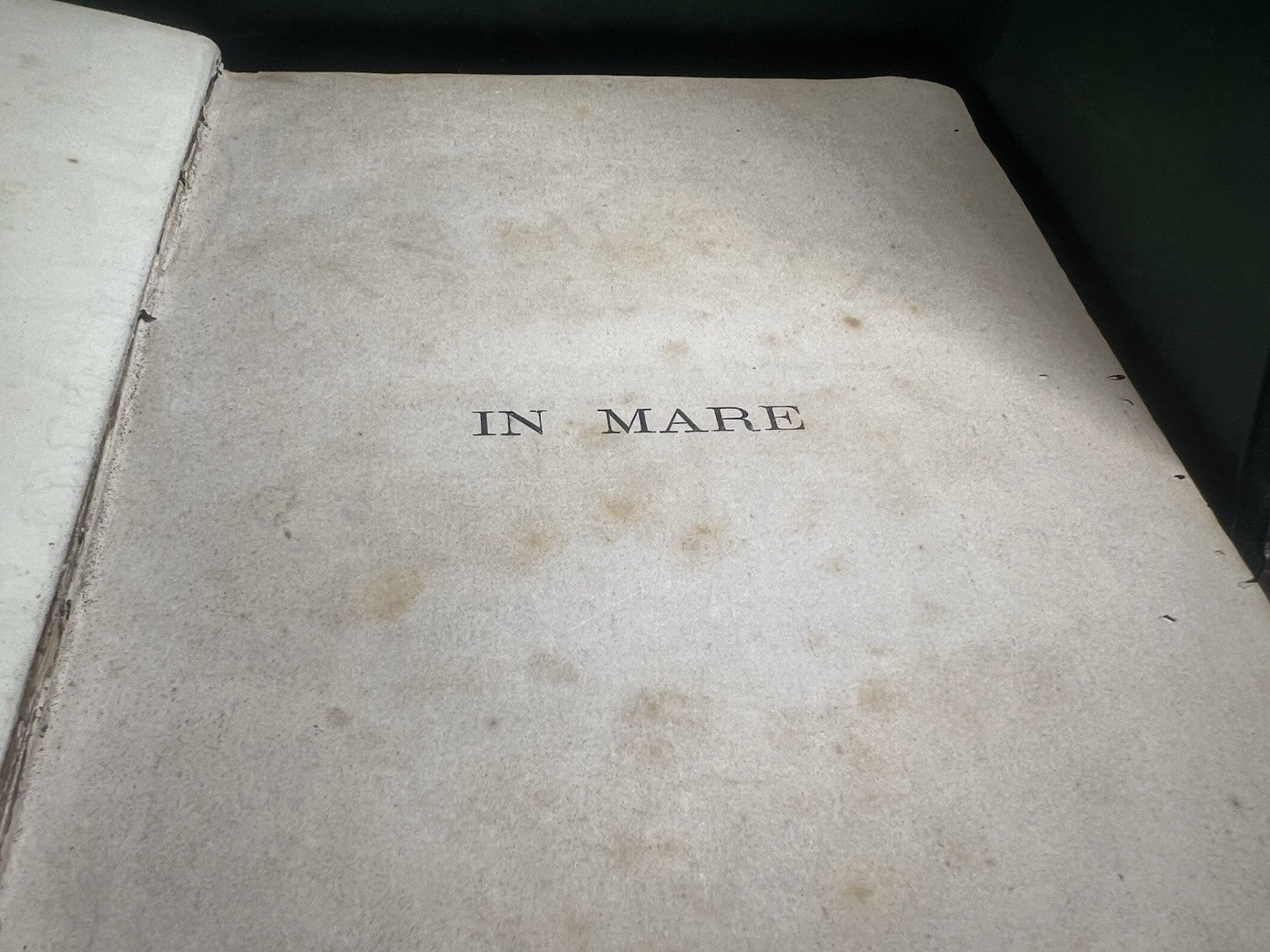 Livre en Mer Mayne Reid En Lingua Italiana Gravure Grand Antique 1877 