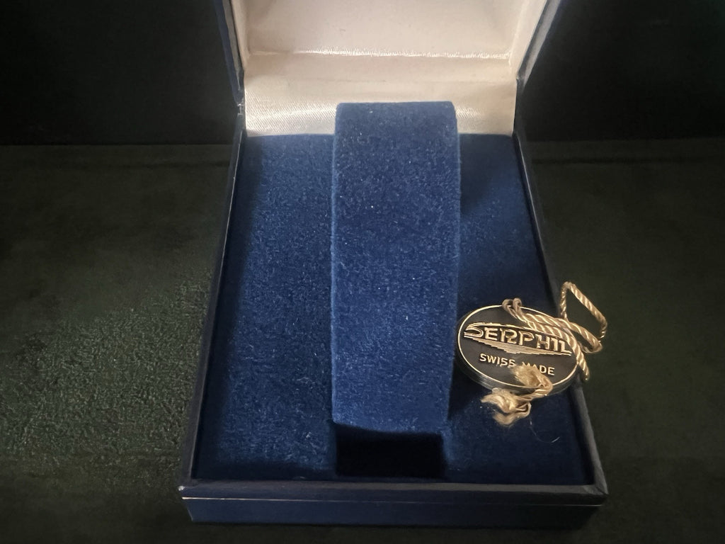 Serphil Boîtier Boîte Montre Coffret Housse Loquet Tag Complet Vintage