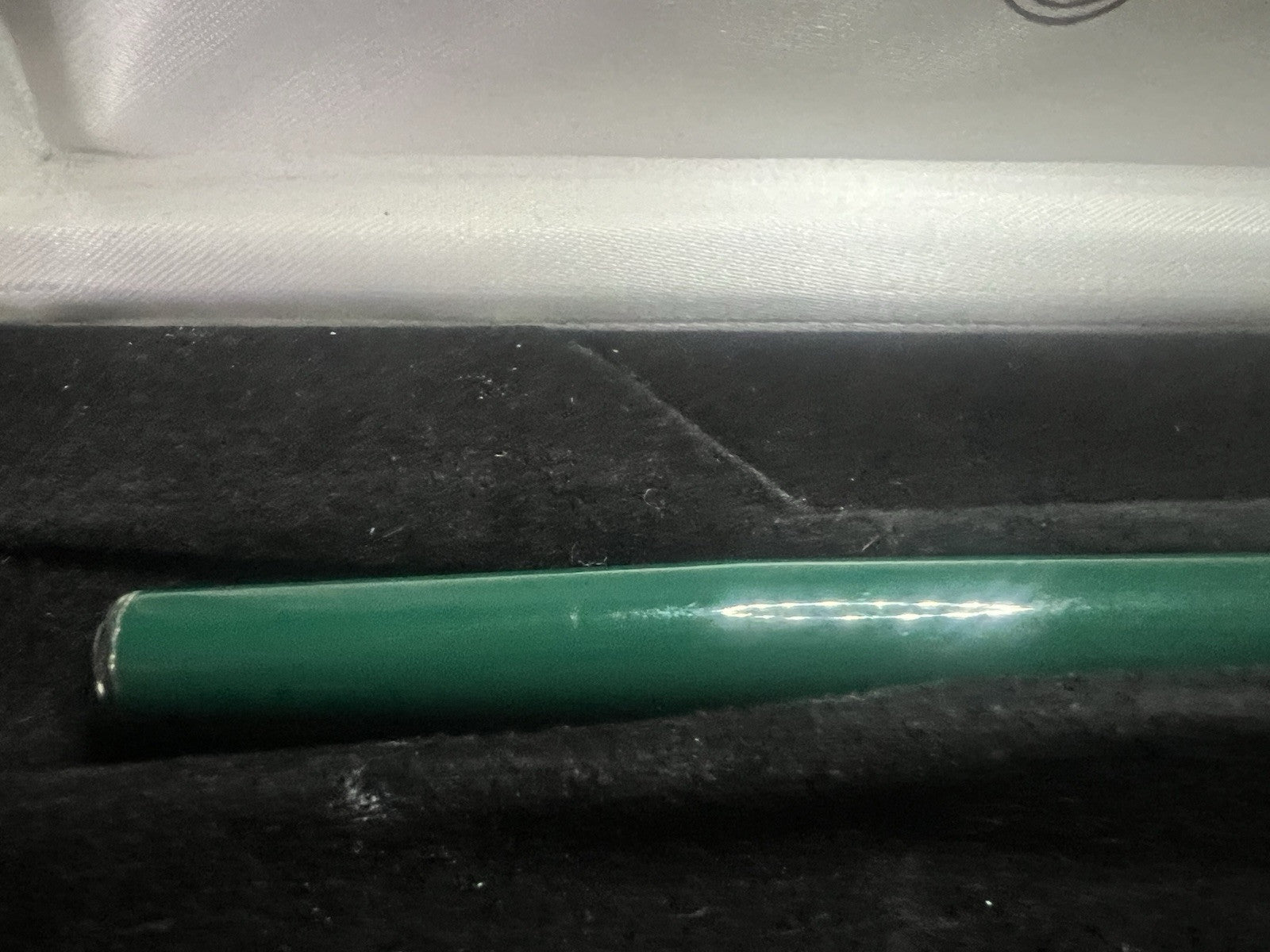 🔴 MARLEN penna stilografica ARGENTO 925 lacca verde pennino iridium M garanzia