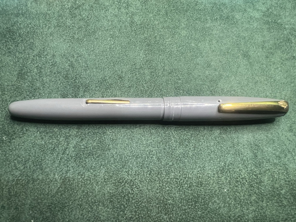 Elmo Stylo-Plume Stylo à Plume By Montegrappa Gris A Levier Écrit Vintage
